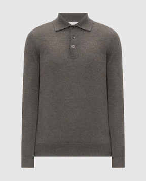 Brunello Cucinelli Зеленое поло из кашемира M2200295