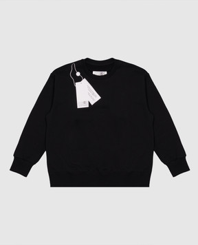Maison Margiela MM6 Дитячий чорний світшот з принтом M61157MM02X