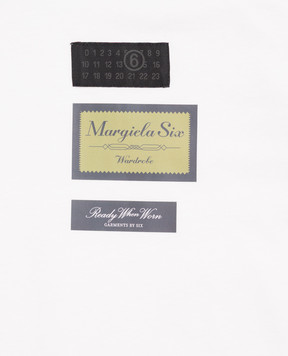 Maison Margiela MM6 Дитяча біла футболка з принтом M61155MM04I