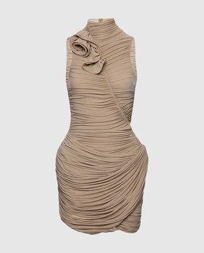 Magda Butrym Бежева сукня з драпіруванням DRESS11323526