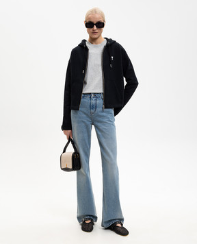 Ami Paris Черная спортивная куртка с эмблемой FSW783730