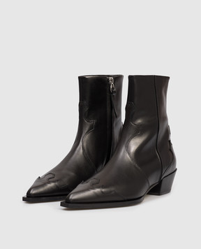 Aeyde Чорні шкіряні козаки Hester ABHESD40CH223800001