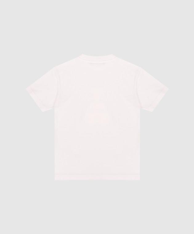 Palm Angels Дитяча рожева футболка з принтом та логотипом PGAA002S26JER001 зображення 2