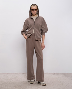 Brunello Cucinelli Коричневые спортивные штаны MN05NHF499