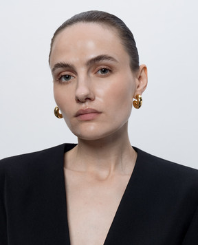 Jenny Bird Золотисті сережки Tome Hoops JB3297GLDW