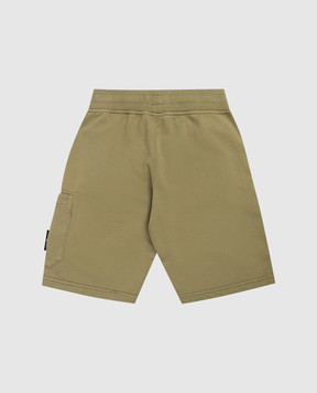 Stone Island Дитячі зелені шорти з логотипом L1S166200006S004014