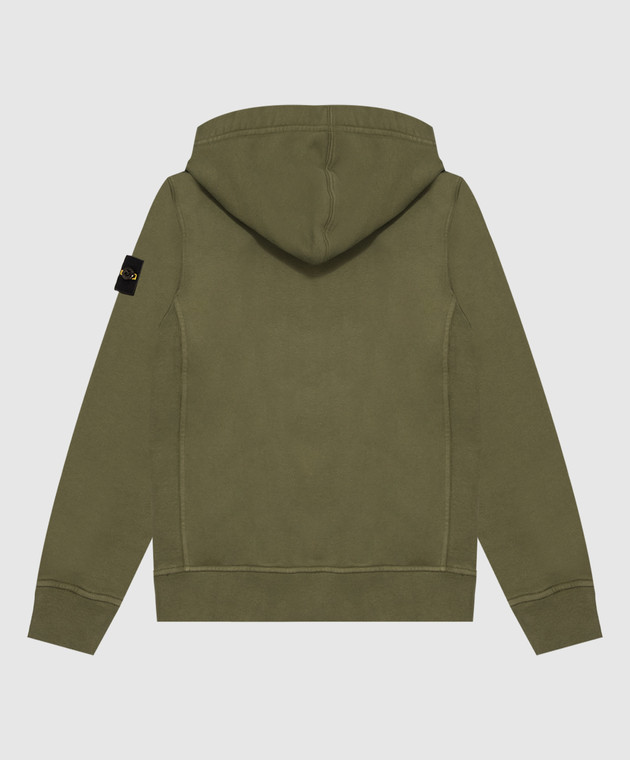 Stone Island Детская зеленая спортивная куртка с логотипом L2S166100006S0A2068 изображение 2