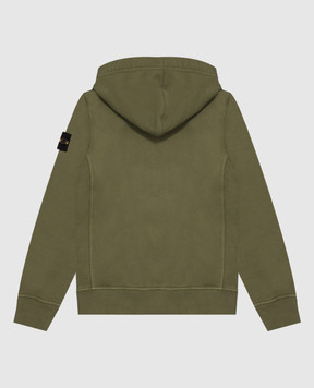 Stone Island Детская зеленая спортивная куртка с логотипом L2S166100006S0A2068