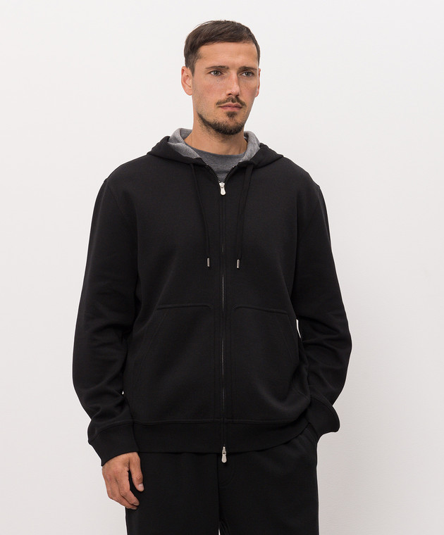 Brunello Cucinelli Спортивная куртка черного цвета MM8319069G изображение 3