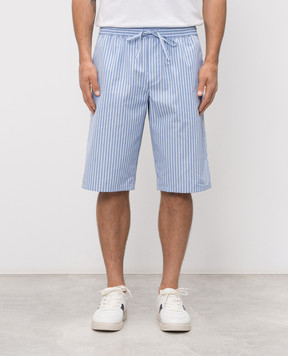 Dolce&Gabbana Блакитні шорти в смужку GV5MATFR513