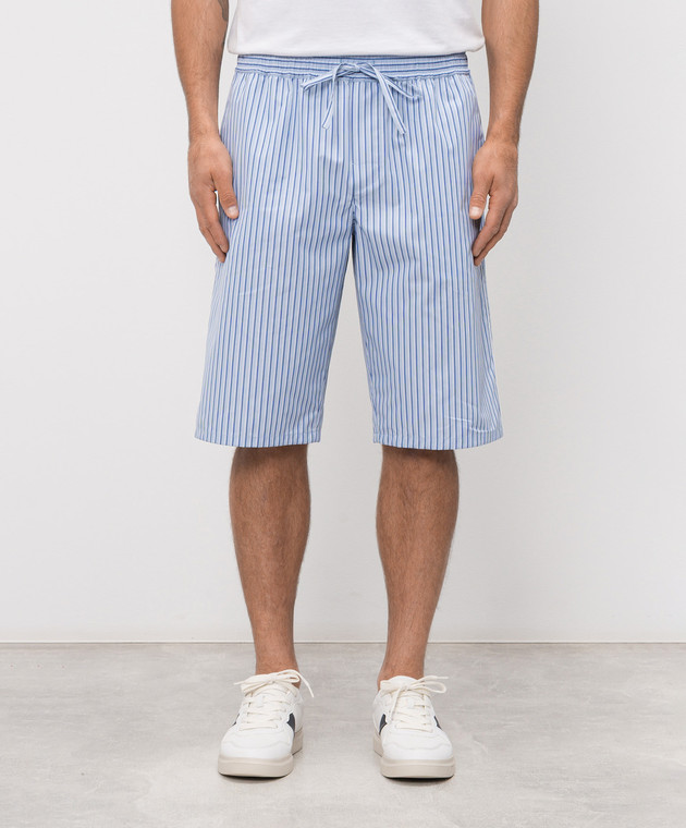 Dolce&Gabbana Голубые шорты в полоску GV5MATFR513 изображение 2