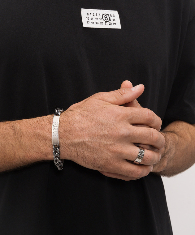 Maison Margiela MM6 каблучка з гравіюванням логотипа SM6UQ0057P6469 зображення 2