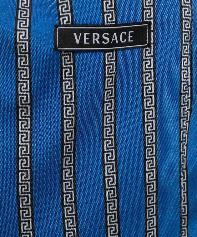 Versace Сині штани в принт 10255751A18441 зображення 5