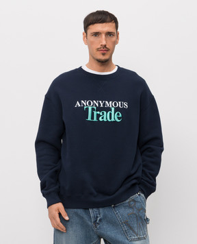 JW Anderson Синій світшот Anonymous Trade JW0254PG1905