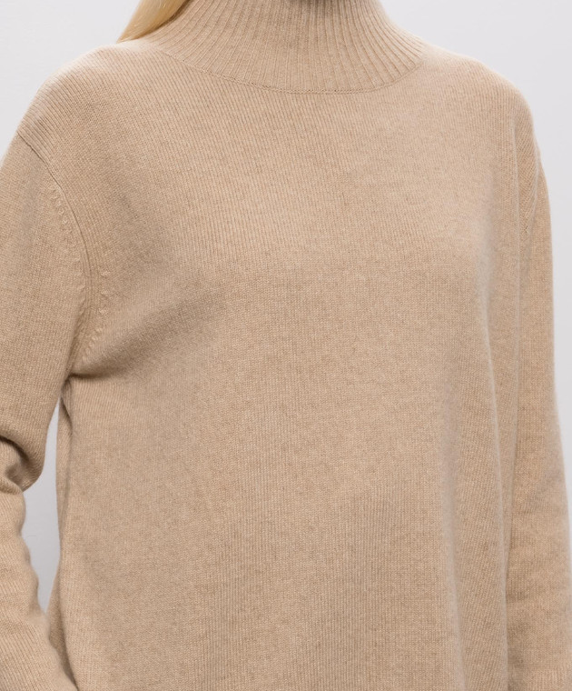 Max Mara Weekend Бежевый свитер ELEGIA из кашемира WKDELEGIA изображение 5