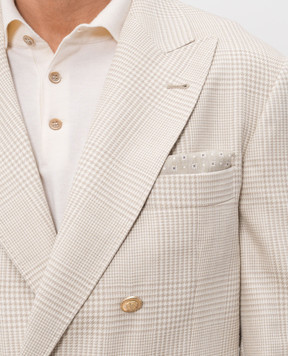 Brunello Cucinelli Двухсторонний платок-паше с брендовым узором MX8700091