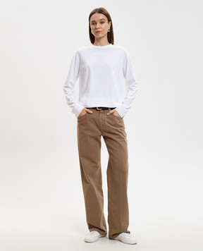 The Row Білий лонгслів Ciles 6891K220