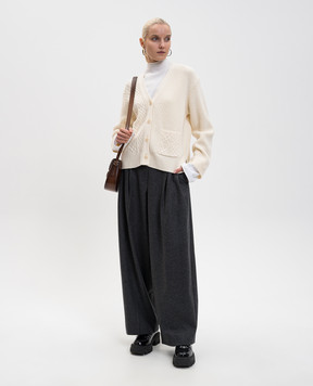 3.1 Phillip Lim Серые брюки с шерстью F2515101FLT