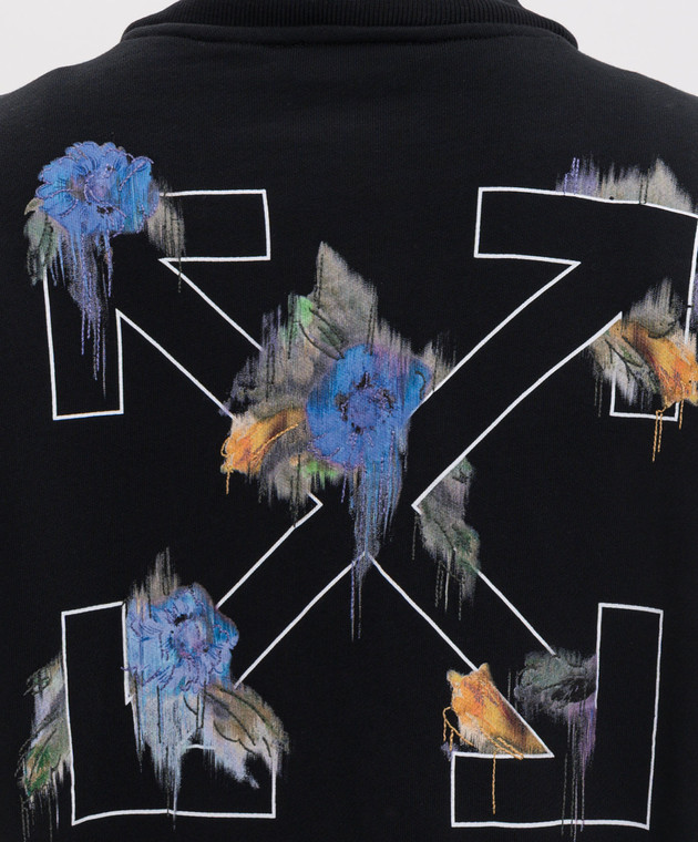 Off-White Чорна спортивна куртка Flower 2FE00507T зображення 5