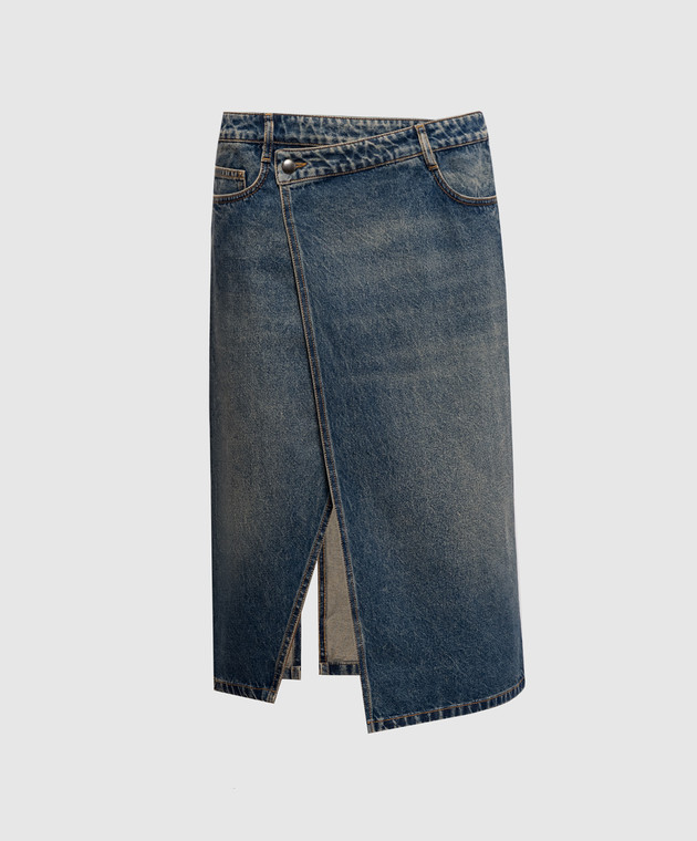 Ann Demeulemeester Синяя юбка джинсовая на запах Pauline B0014251FA769