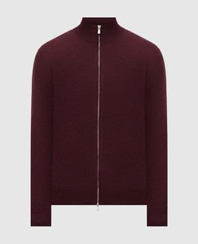 Brunello Cucinelli Бордовий кардиган з кашеміру M2200106
