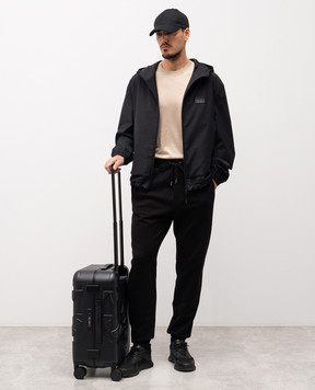 Sprayground Дитяча чорна валіза THE JOURNEY BEGINS SHARKITECTURE з логотипом 910CL291NSZ