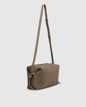 YUZEFI Замшевая сумка цвета хаки BRIOCHE BRIOCHEPOUCH