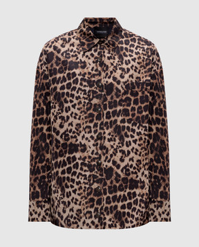 Simonetta Ravizza Рубашка Lobster в анималистичный принт S06SH76T92