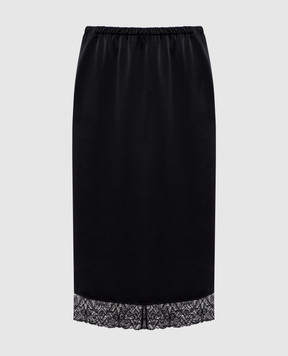 Max Mara Weekend Черная юбка WKDDIORAMA с кружевом WKDDIORAMA