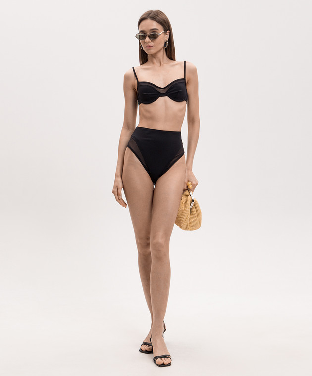 Wolford Чорні трусики від купальника з високою посадкою 4W6237 зображення 2