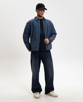 Balenciaga Синя куртка в клітинку 850854TTOA3