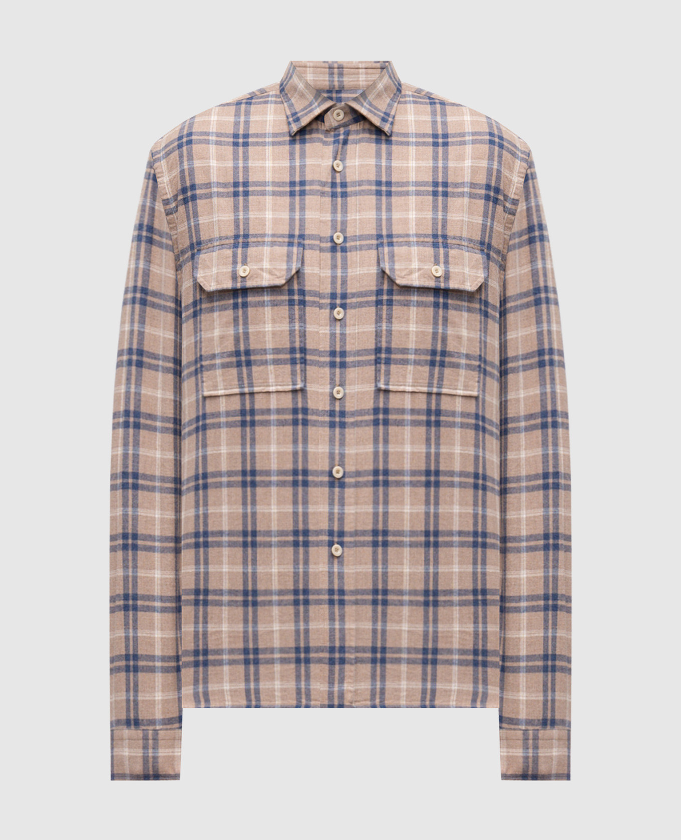 

Коричневая рубашка в клетку, Коричневый, Рубашки