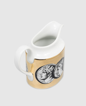 Fornasetti Біла порцеляновий кухлик для вершків Cammei P05Z500