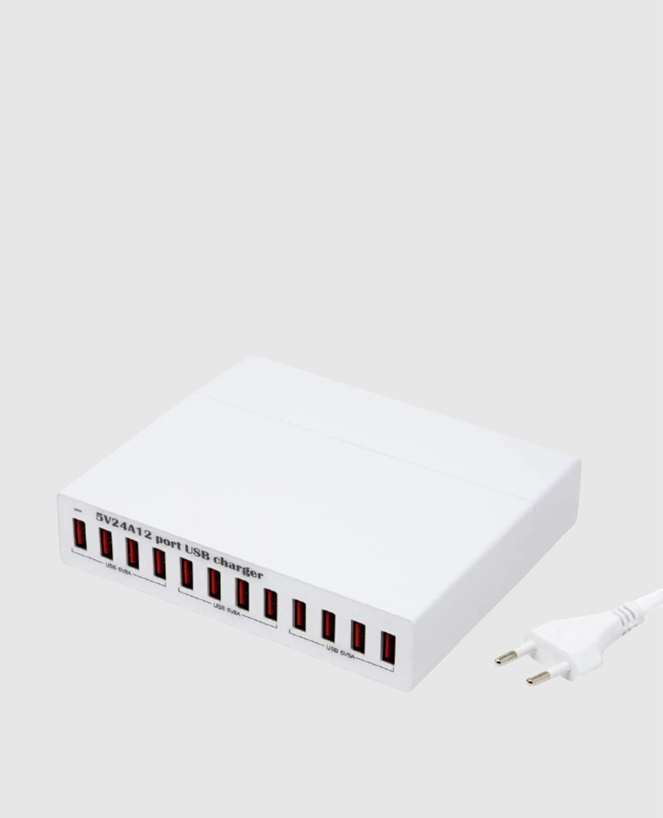 

Многоразъемное зарядное устройство для ламп Multiplug 12 USB, Белый, Посуда