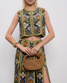 Bottega Veneta Коричневая замшевая сумка-хобо Jodie 651876V5ZZ0