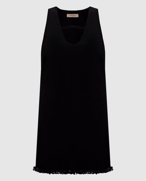 Twinset Черное платье мини с пайетками 252TT2231
