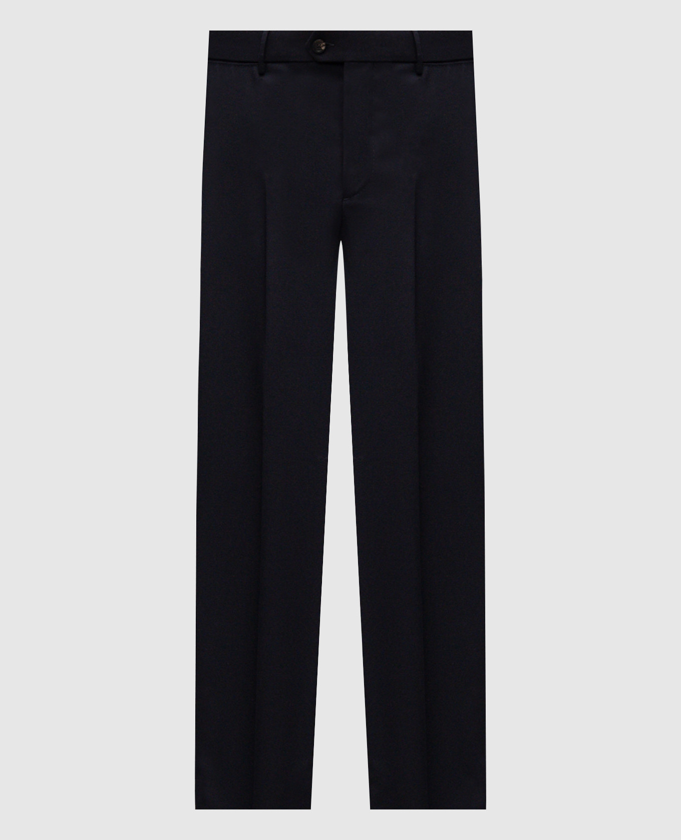 

Синие брюки из шерсти, Синий, Зауженные брюки