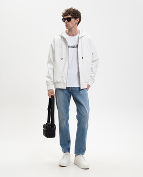 Off-White Біла футболка з принтом 44MAA027S26J007