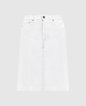 Dondup Белые джинсовые бермуды Delfine с патчем DP859BF0018DPTD