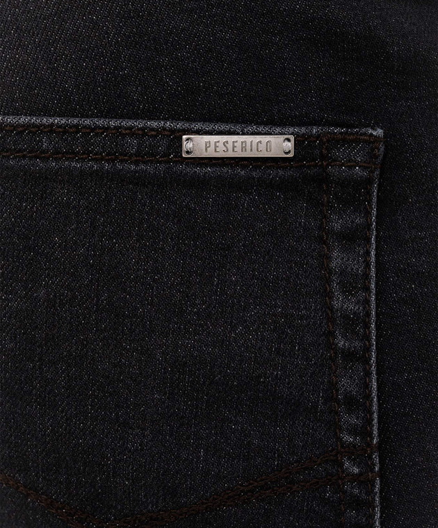 Peserico Черные джинсы с эффектом потертости R54724L18Q04360 изображение 5