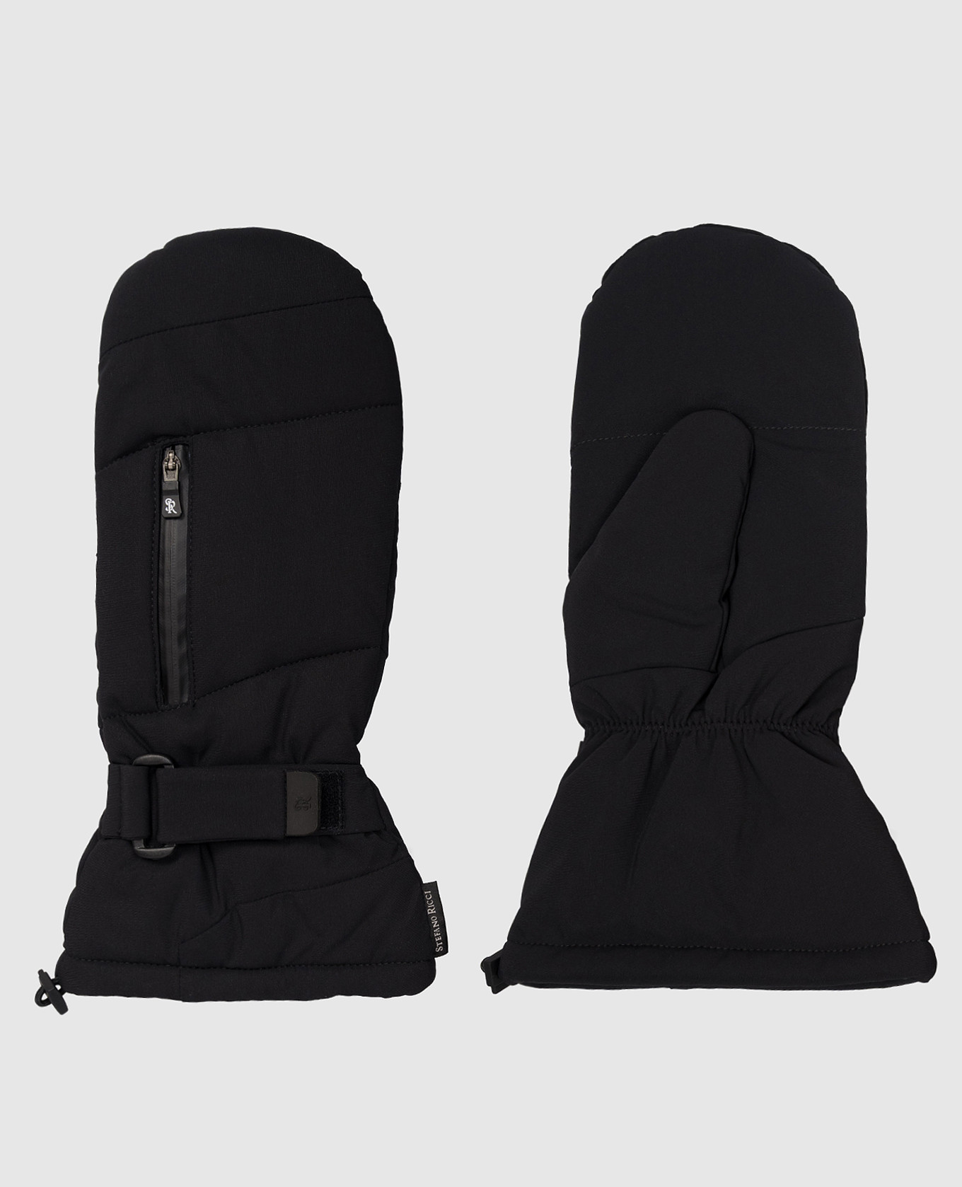 Черные горнолыжные варежки