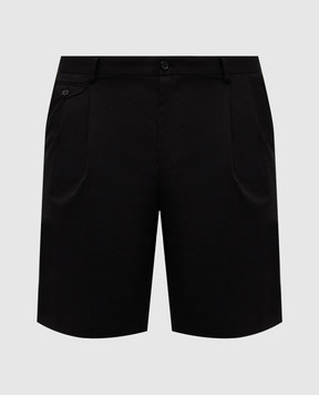 Dolce&Gabbana Черные бермуды из хлопка GW0MATFUFJR