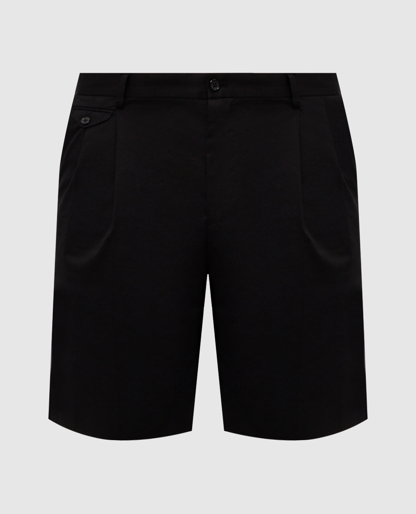 

Черные бермуды из хлопка, Черный, Шорты