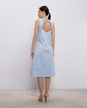 Peserico Блакитна сукня з ланцюжком моніль A0271901979