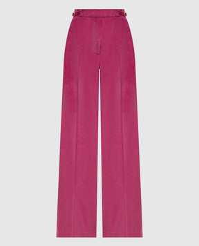 Gabriela Hearst Рожеві вельветові штани Vesta з вовни 3262190T124