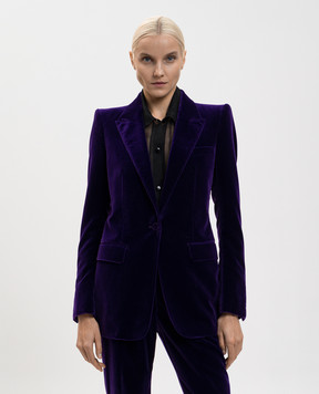 Tom Ford Фіолетовий оксамитовий жакет GI3054FAX1619