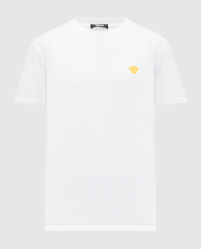 Versace Біла футболка з емблемою 10084811A08489