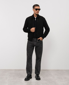 Cashmere&Whiskey Чорна замшева куртка DF272NAPPA