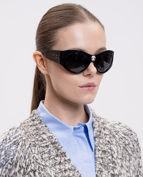 Saint Laurent Чорні сонцезахисні окуляри ESTHER 851682Y9958