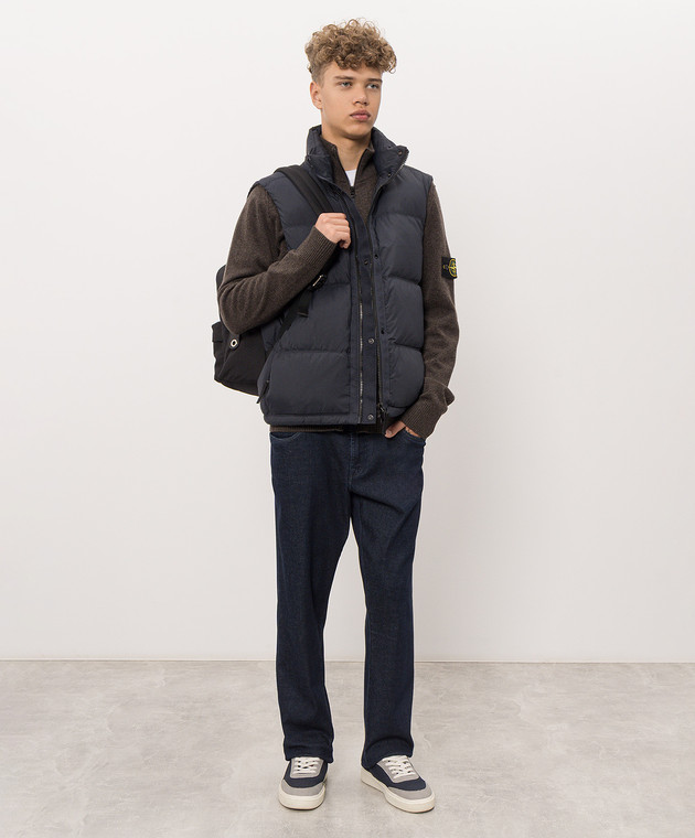Stone Island Коричневый кардиган из шерсти L2S155100023S00B4 изображение 2